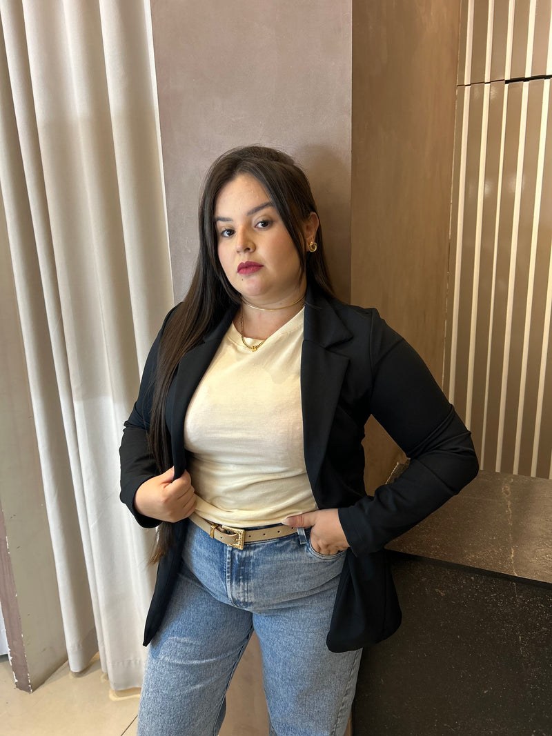 Blazer Ju Modas Preto