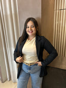 Blazer Ju Modas Preto