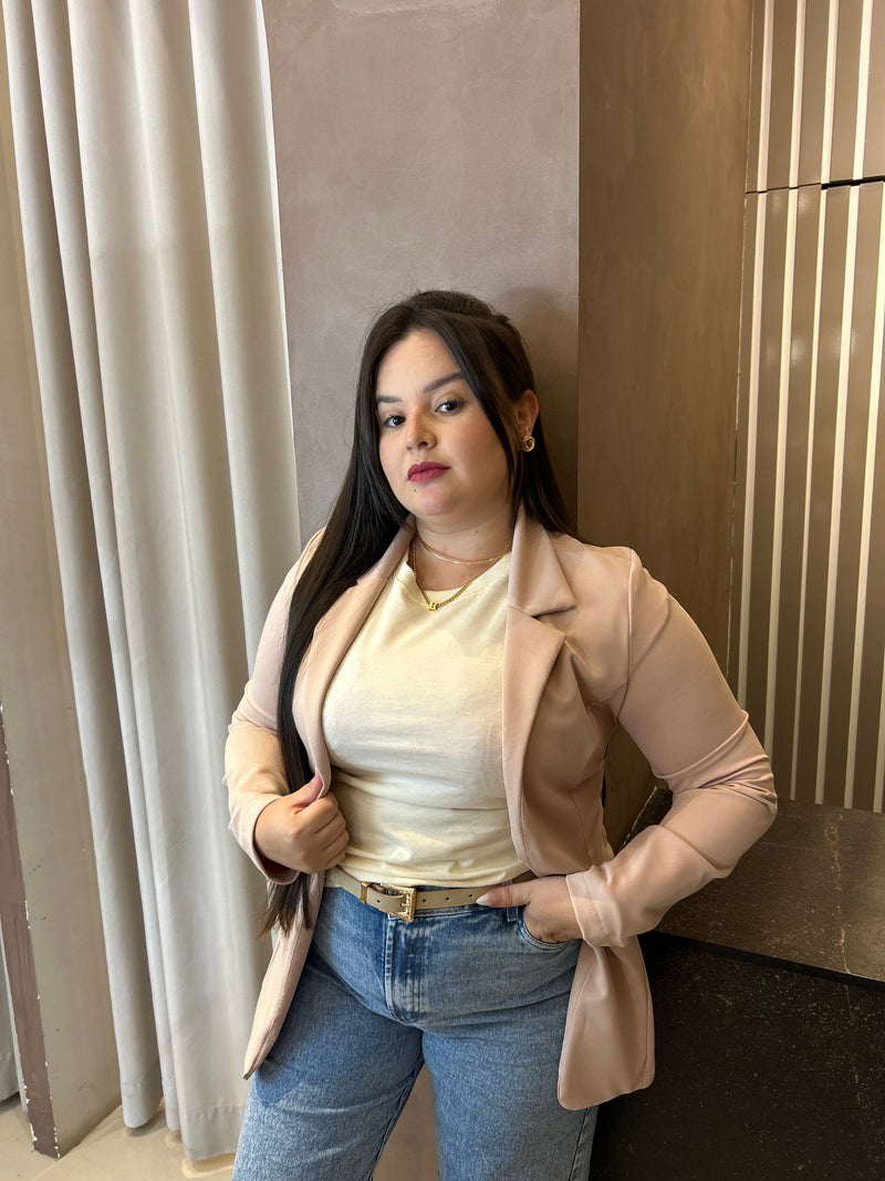 Blazer Ju Modas Nude