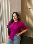 T-Shirt Fenda Strutz Fúcsia