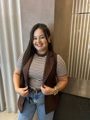 Colete Max Alfaiataria Marrom