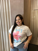 T-Shirt New Mall Flor Rosa
