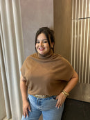 Blusa Mondal Gola Capuccino